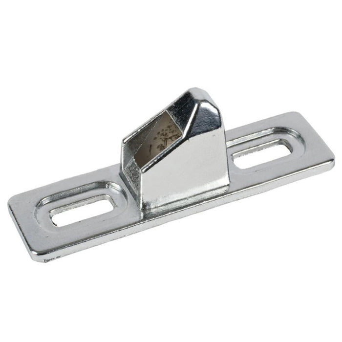 Patio Door Chrome 5/8" Wide Lock Keeper With 1 - 5/8" Screw Holes For Indal Doors - Reflect Window & Door