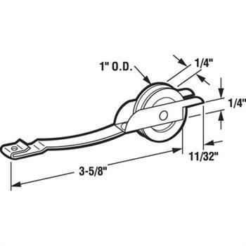 Patio Screen Door 1" Steel Ball Bearing Spring Tension Roller for Columbia Uni - Fit Doors - Reflect Window & Door