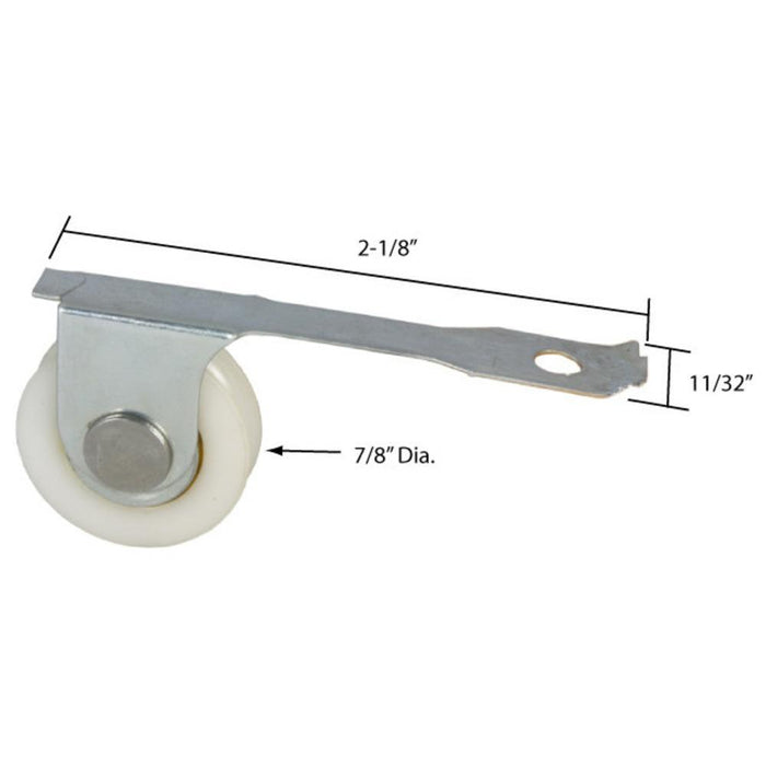 Patio Screen Door 7/8" Nylon Ball Bearing Roller Assembly - Reflect Window & Door