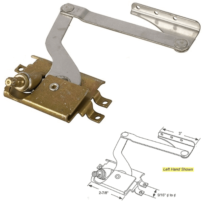 Pella Window Hardware for Casement Window Operators - Left Hand - Reflect Window & Door
