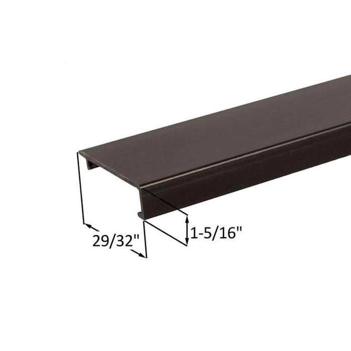 Elegant Bronze Replacement Snap Cover for Full Surface Mount Hinge - 83" - Reflect Window & Door