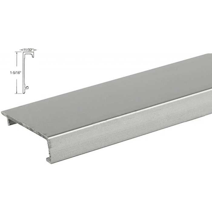 Commercial Door Replacement Snap Cover for Full Surface Mount Continuous Hinge - 83" - Reflect Window & Door