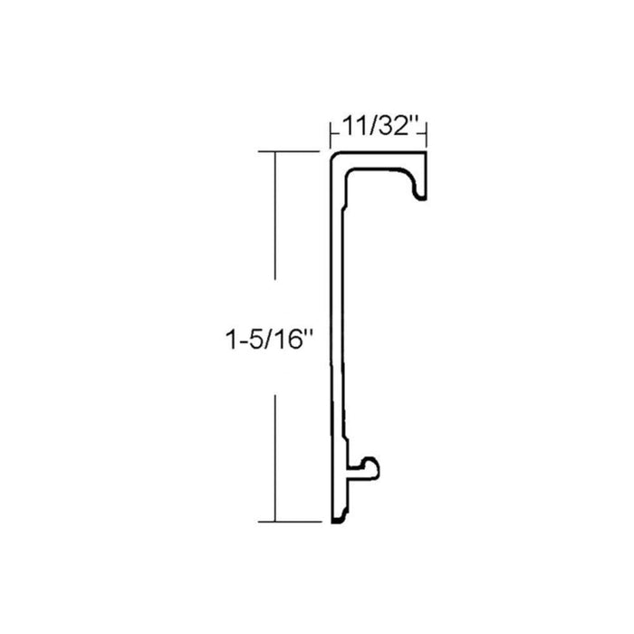 Commercial Door Replacement Snap Cover for 83" Continuous Hinge - Reflect Window & Door