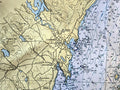 Penobscot Bay Nautical Chart Quick Dry Towel - Maritime Tribes USATowel