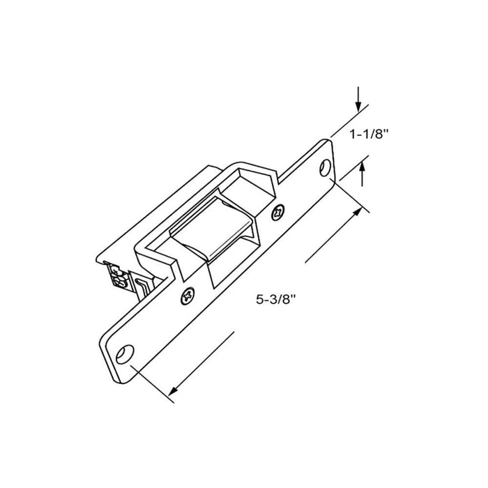 Peso Electric Strike for Metal Frame Doors - 18 Ohm Security Solution - Reflect Window & Door