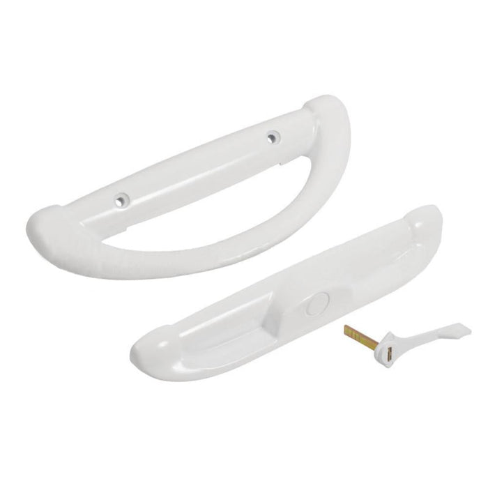 Sliding Glass White Patio Door Handle Set With 3 - 15/16" Screw Holes for P.H. Tech Doors - Reflect Window & Door