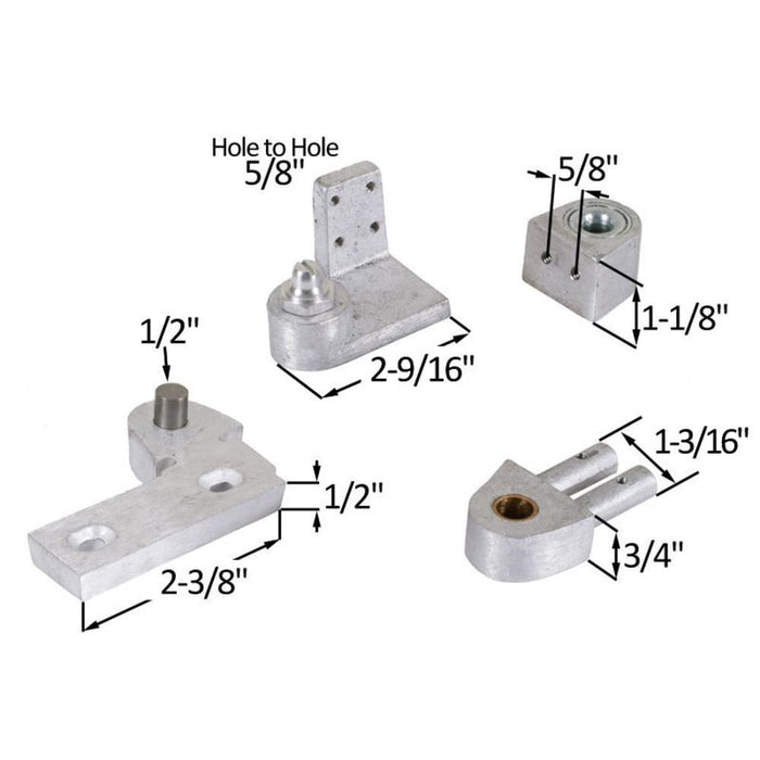 Pitco Commercial Left Offset Pivot Set - Reflect Window & Door