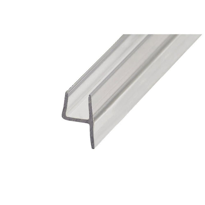 Swinging Shower Door Polycarbonate H - Jamb Seal – 180 Degree Clear Door Seal for 1/4" Glass Panels - Reflect Window & Door