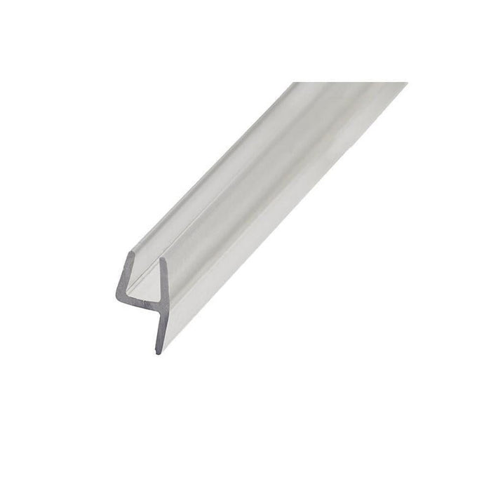 Swinging Shower Door Polycarbonate H - Jamb Seal – 180 Degree Clear Door Seal for 1/4" Glass Panels - Reflect Window & Door