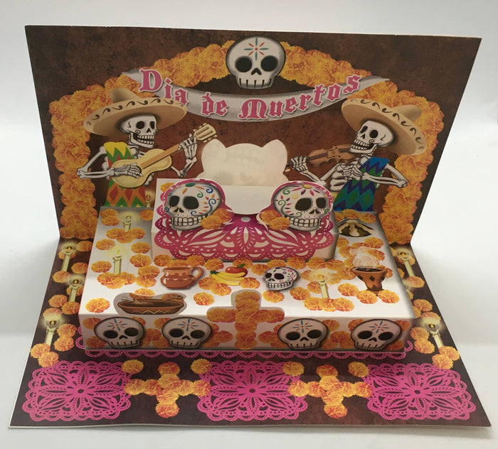 Pop-Up Ofrenda for Dia de Los Muertos, from Mexico