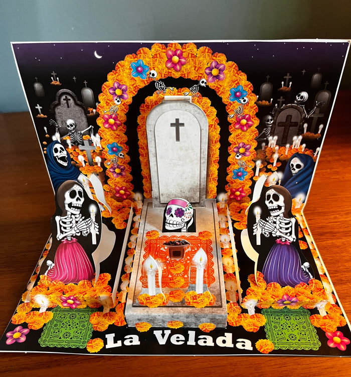Pop-Up Ofrenda for Dia de Los Muertos, from Mexico