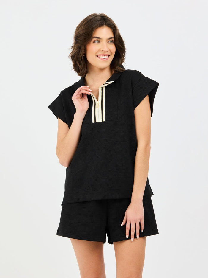 Porter Pop-Collar Shorts Set