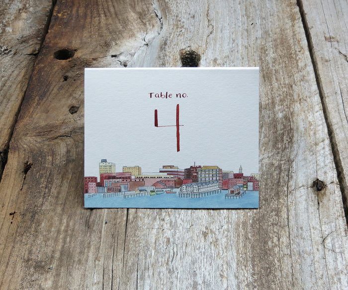 Portland Maine Table Signs