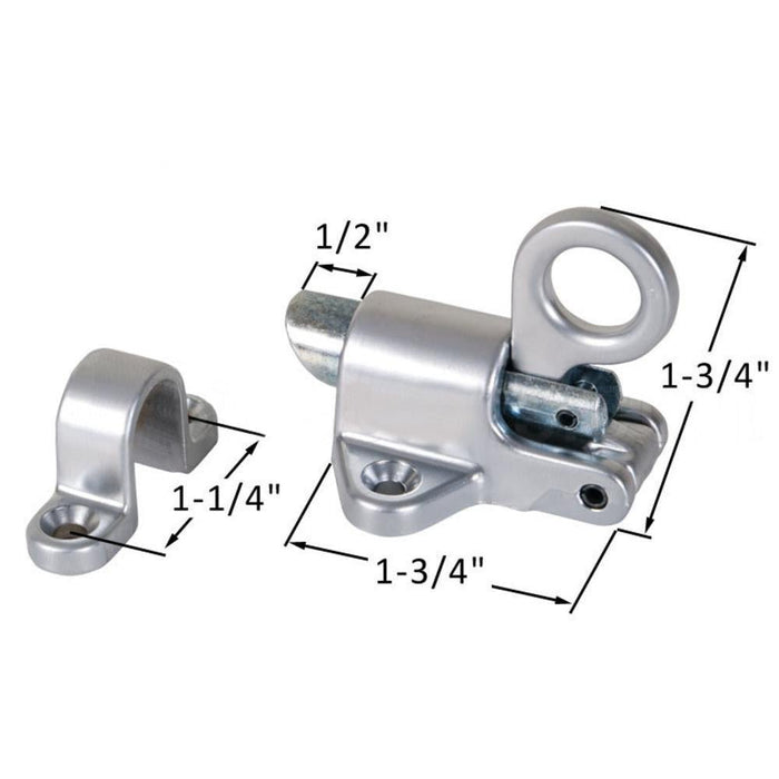 Projecting Window Spring Catch; 1 - 1/4" Screw Holes - Reflect Window & Door