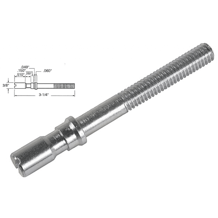 Commercial Aluminum Store Front Door Push/Pull Machine Bolt - 5/16" N.C. - Reflect Window & Door