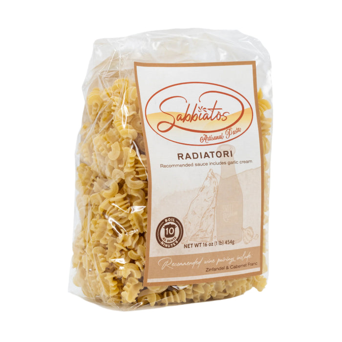 Radiatori Pasta | 16 oz | Pack of 2 | Sabbiatos