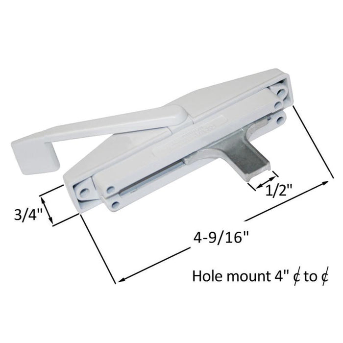 Radisson Window Hardware Casement Window Multi - Point Locking Handle with 4" Screw Holes - Reflect Window & Door