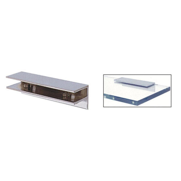 Rectangular Interior Shower Shelf Clamp with Support Leg - Reflect Window & Door