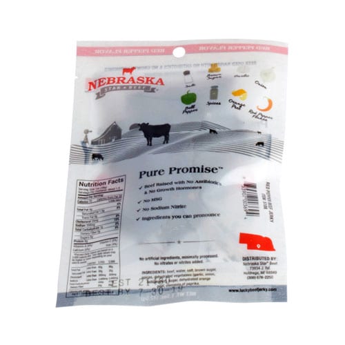 Red Pepper Beef Jerky | Pack of 2 | 1.5 oz | Nebraska Star Beef