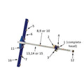 Replacement Parts for Speed Cutters - Complete Roller Arm - Reflect Window & Door