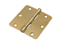 Residential 3" x 3" Butt Hinge With 5/8" Radius Corners - Polished Brass - Reflect Window & Door
