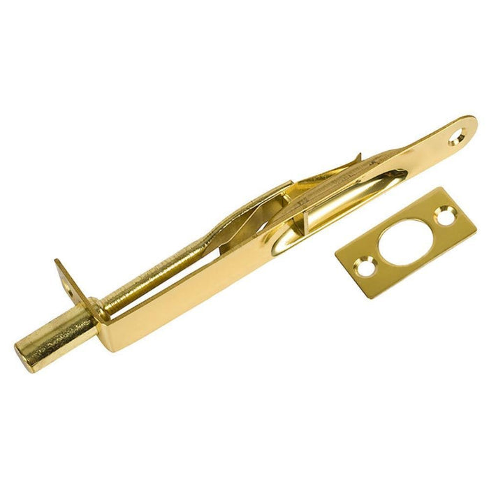 Residential 6" Flush Bolt - Brass - Reflect Window & Door