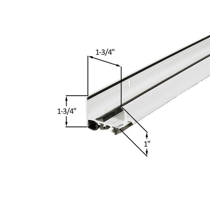Residential Entry Door Shoe with Rubber Bulb Seal – 36" Vinyl Bottom Sweep for Exterior Doors - Reflect Window & Door