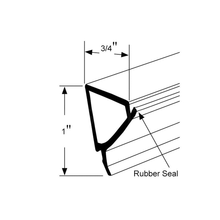 Residential PVC 19 mm Double - glazed Window Stop for Jeldwen Windows - Reflect Window & Door