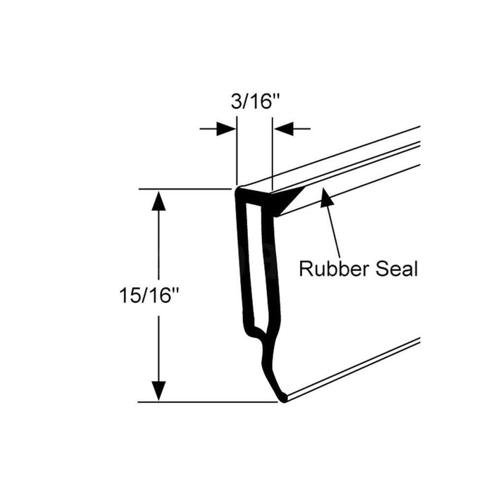 Residential PVC 260 Series Window Stop for Gienow Windows – Durable Window Hardware Replacement - Reflect Window & Door