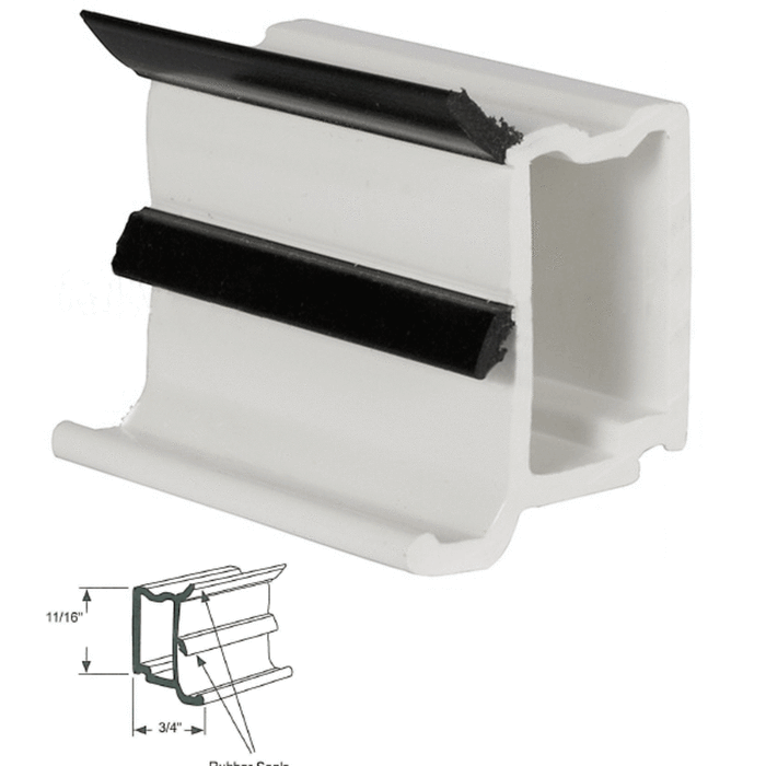 Residential PVC 3/4" x 11/16" Window Stop for Acrylon Windows - Reflect Window & Door