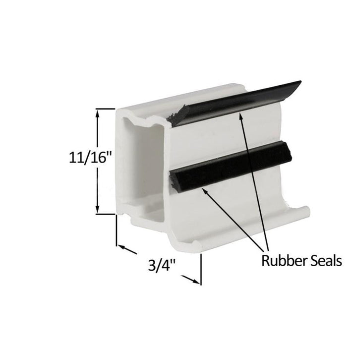 Residential PVC 3/4" x 11/16" Window Stop for Acrylon Windows - Reflect Window & Door
