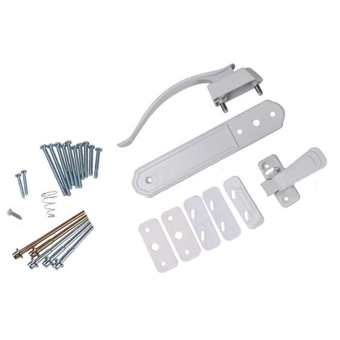 Residential Swinging Screen/Storm Door Pull Lever Latch - Reflect Window & Door