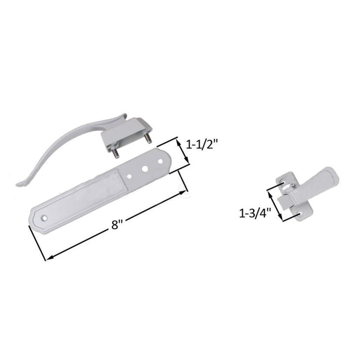 Residential Swinging Screen/Storm Door Pull Lever Latch - Reflect Window & Door