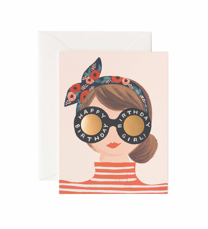 Rifle Paper Co. Birthday Girl Card - Pine & Moss