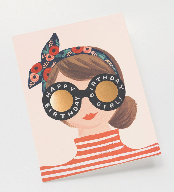 Rifle Paper Co. Birthday Girl Card - Pine & Moss