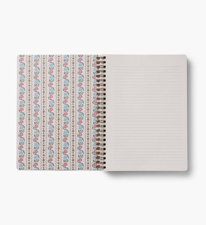 Rifle Paper Co. Delphine Spiral Notebook - Pine & Moss