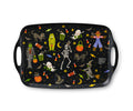 Rifle Paper Co. Halloween Parade Melamine Serving Platter with Handles - Pine & Moss