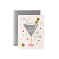 Rifle Paper Co. 'Just a Tini Bit Older' birthday card with martini cocktail and fruit illustration