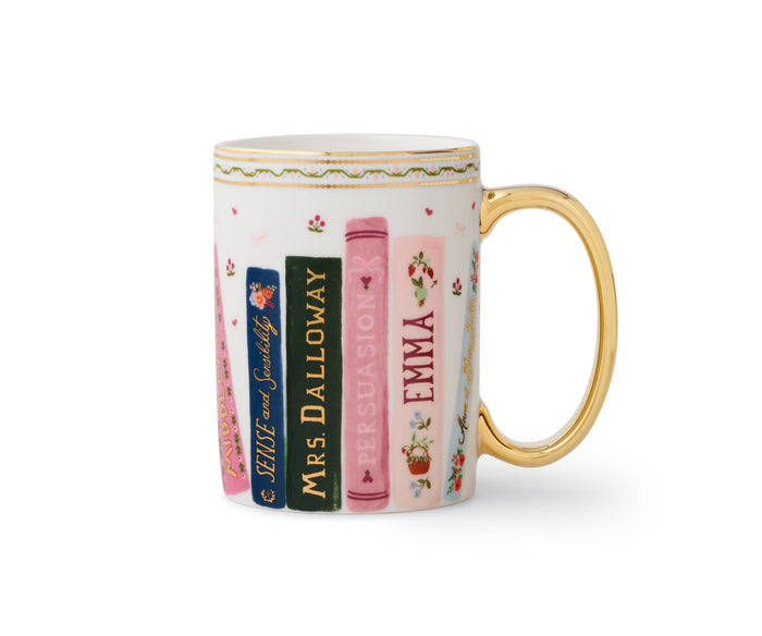Rifle Paper Co. Ladies Night Book Club Porcelain Mug - Pine & Moss