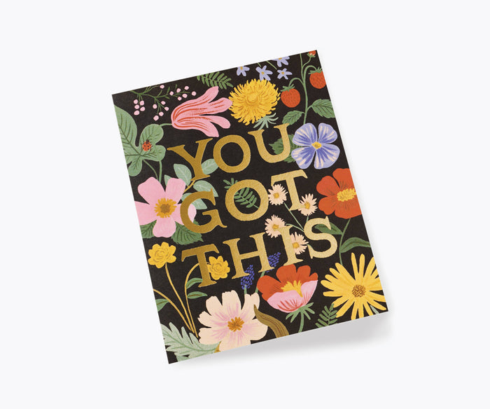 Rifle Paper Co. You Got This Strawberry Fields Card- Encouragement - Pine & Moss