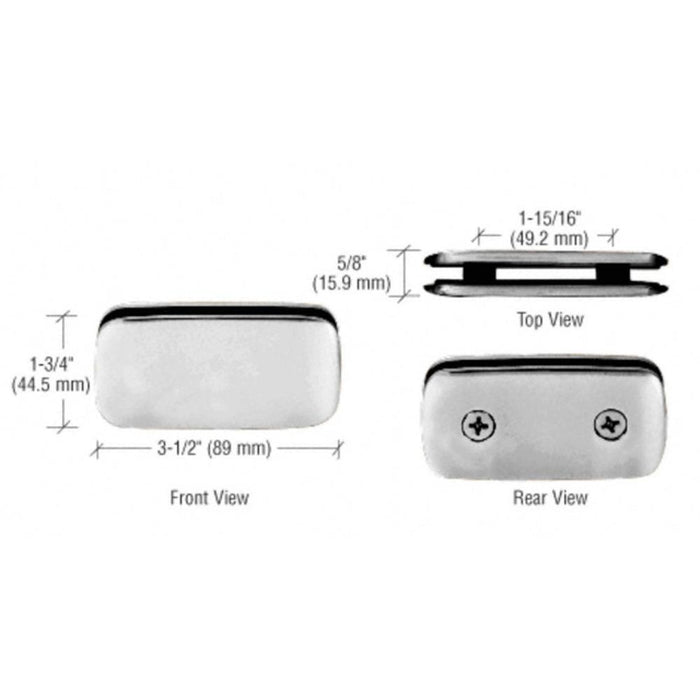 Roman Style 180 Degree Double Stud Glass Clamp - Reflect Window & Door