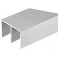Showcase Satin Anodized Extra Depth Aluminum Upper Channel - Reflect Window & Door