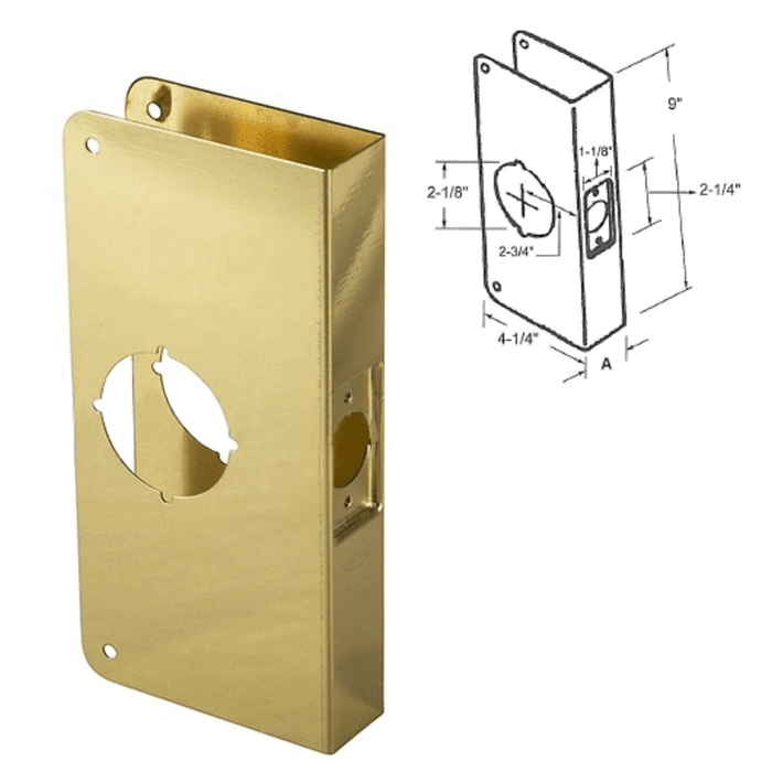 Security Lock Reinforcer for 1-3/4" Entry Door - Reflect Window & Door