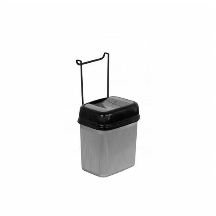 Self Closing Double Swing Lid Hanging Waste Bin for a Kitchen