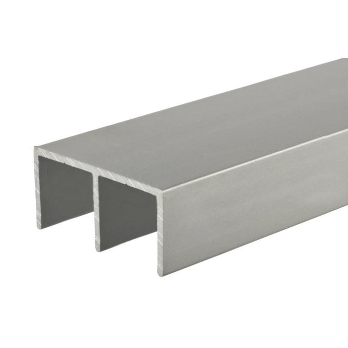 Showcase 1 - 3/16" Upper Track - Clear Anodized - Reflect Window & Door