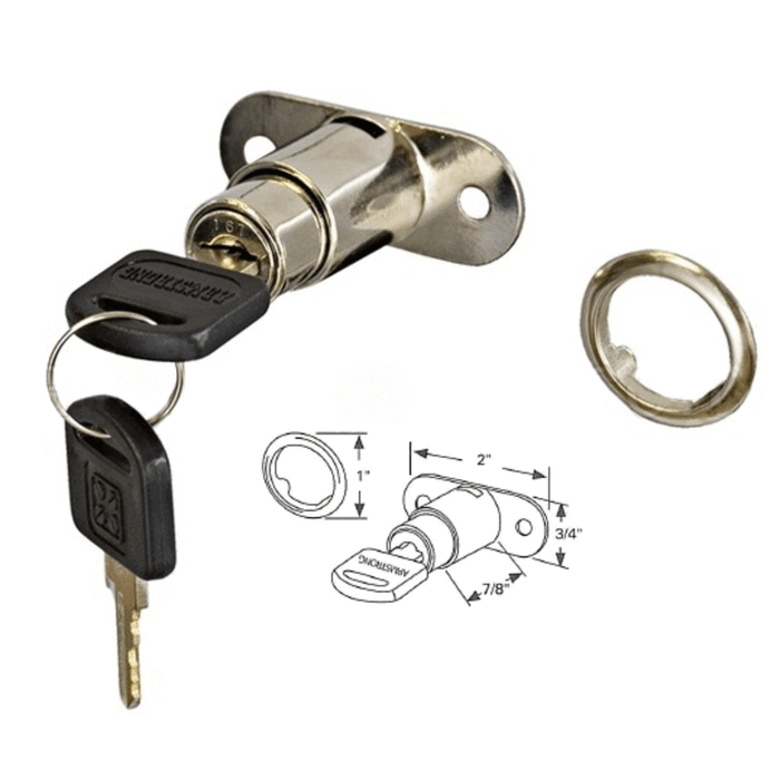 Showcase 2" Track Plunger Lock - Reflect Window & Door