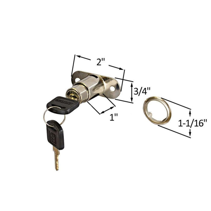 Showcase 2" Track Plunger Lock - Reflect Window & Door