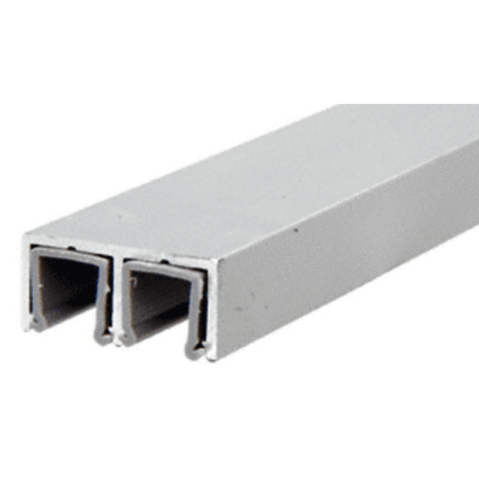 Showcase Satin Anodized Aluminum Plastic Lined Double Upper Channel - Reflect Window & Door