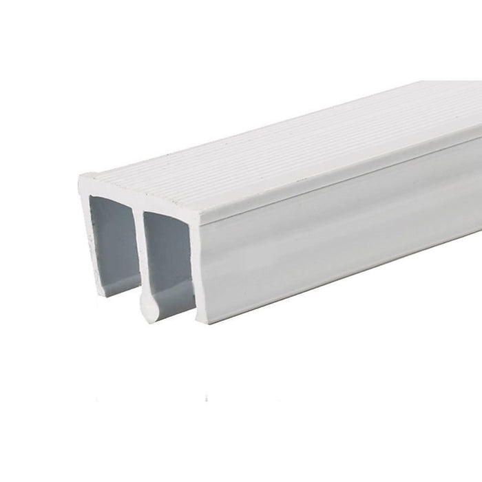 Showcase Upper Track for Sliding Glass or Wood Door Panels - For 3/16" Thick Material - Reflect Window & Door