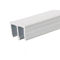Showcase Upper Track for Sliding Glass or Wood Door Panels - For 3/16" Thick Material - Reflect Window & Door